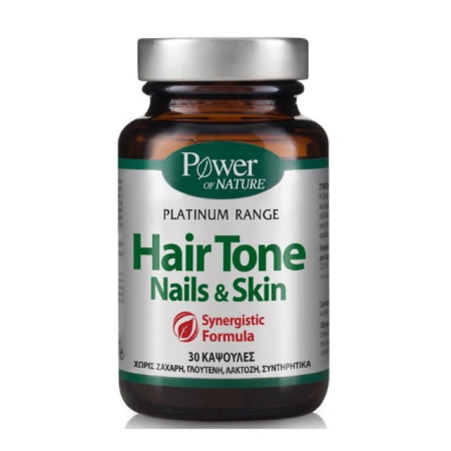 Power of Nature Platinum Range Hair Tone Nails & Skin, 30caps