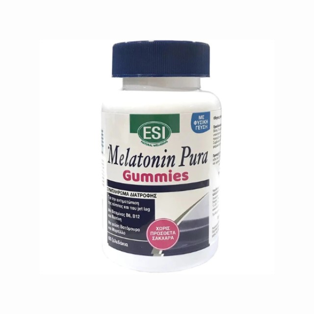 Esi Melatonin Pura Gummies Συμπλήρωμα Διατροφής με Μελατονίνη, 60 Ζ...