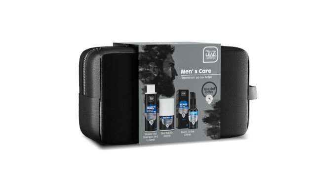 Pharmalead Promo Men’s Care με Shower Gel Σαμπουάν - Αφρόλουτρο 3σε1 100ml + Αποσμητικό Roll-on 50ml + Beard Oil - Gel Περιποίησης Γενειάδας 30ml
