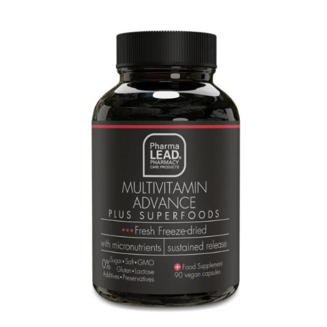 Pharmalead Black Range Multivitamin Advance Plus Superfoods Πολυβιταμίνη, 90 Φυτικές Κάψουλες