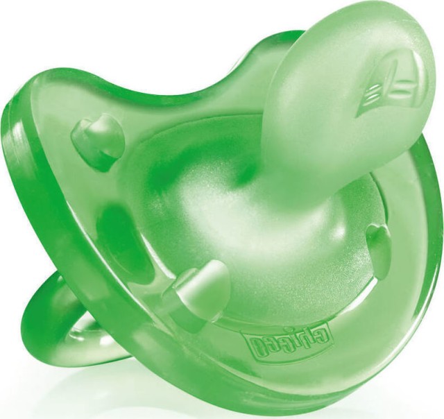 Chicco Physio Soft Πιπίλα Σιλικόνης  Χρώμα Πράσινο 6-12m+ 1 Τεμάχιο [02712-31]