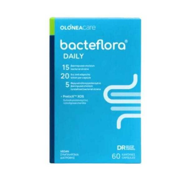 Olonea Bacteflora Daily Συμπλήρωμα διατροφής για το Γαστρεντερικό Σύστημα, 60caps