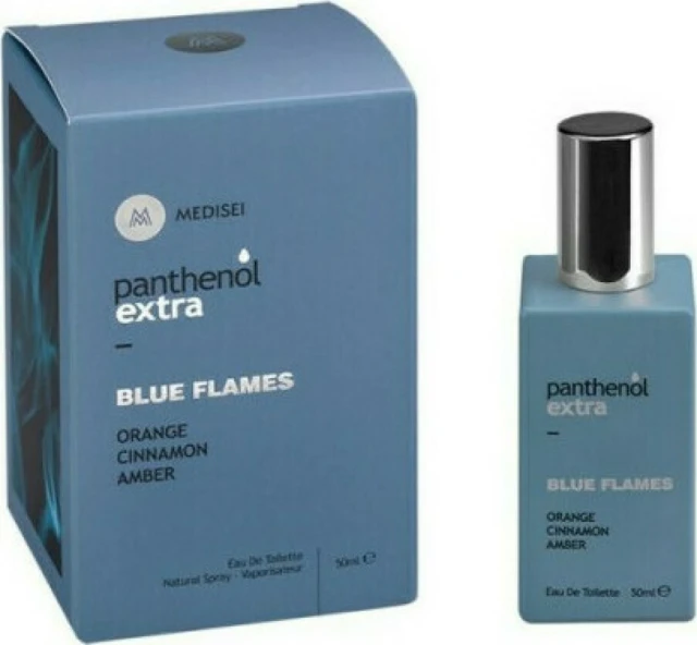 Panthenol Extra Men Blue Flames Eau De Toilette Men's Perfume 50ml