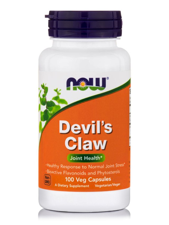 Now Devils Claw 500 mg Φυσικό Αντιφλεγμονώδες, 100 Κάψουλες
