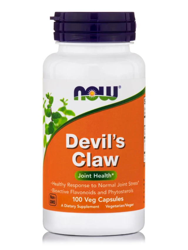 Now Devils Claw 500mg Natural Anti-Inflammatory, 100 Capsules