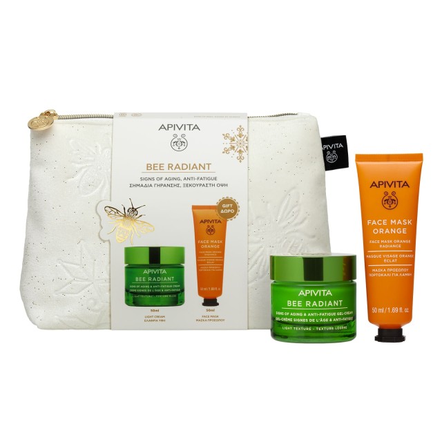Apivita Promo Bee Radiant Κρέμα Προσώπου Ελαφριάς Υφής 50ml + Μάσκα...