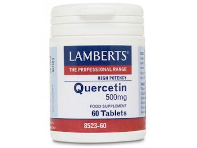 Lamberts Quercetin 500mg Κερσετίνη Φλαβονοειδές με Ισχυρή Αντιοξειδωτική Δράση, 60 Ταμπλέτες