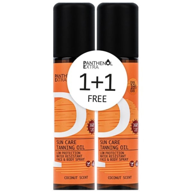 Panthenol Extra Promo Sun Care Tanning Oil SPF10 Αντηλιακό Λάδι Μαυ...
