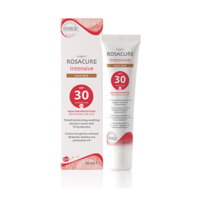 Synchroline Rosacure Intensive Teintee Dore SPF30 Αντηλιακή Κρέμα Προσώπου με Χρώμα, 30ml