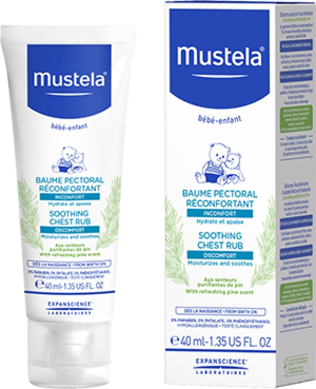 Mustela Soothing Chest Rub Κρέμα για Εντριβές Στήθους 40ml