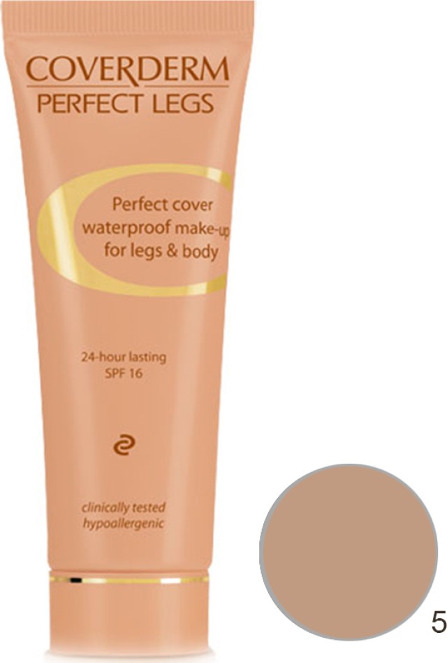 Coverderm Perfect Legs Waterproof SPF16 Νο.05, 50ml