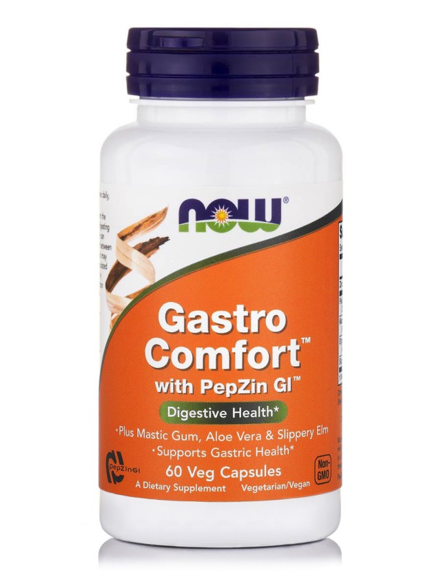 Now Foods Gastro Comfort With Pepzin Gi, 60 Φυτικές Κάψουλες