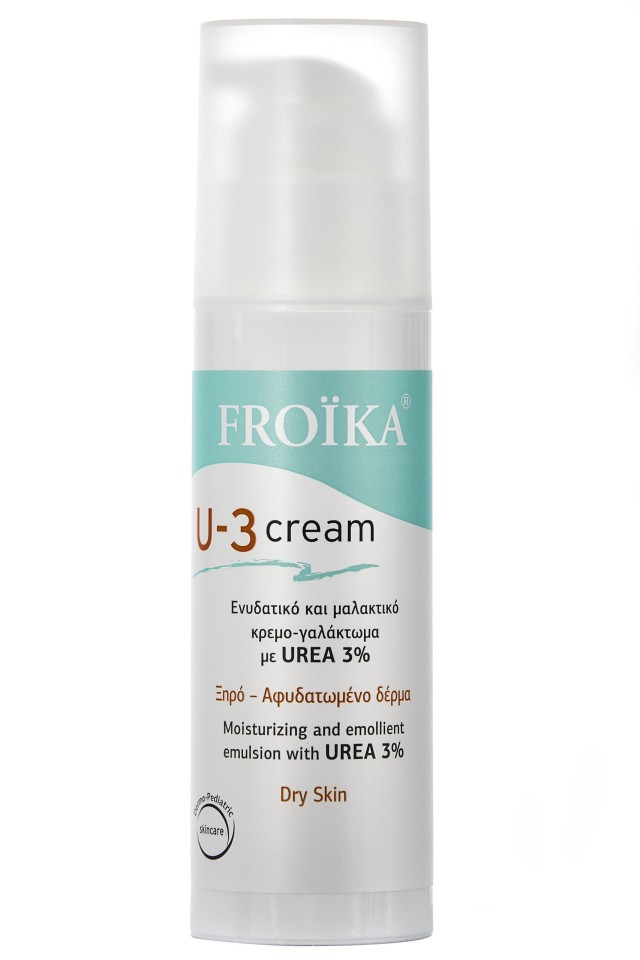 Froika U-3 Cream Eνυδατικό, μαλακτικό γαλάκτωμα με Ουρία 3%, 150ml