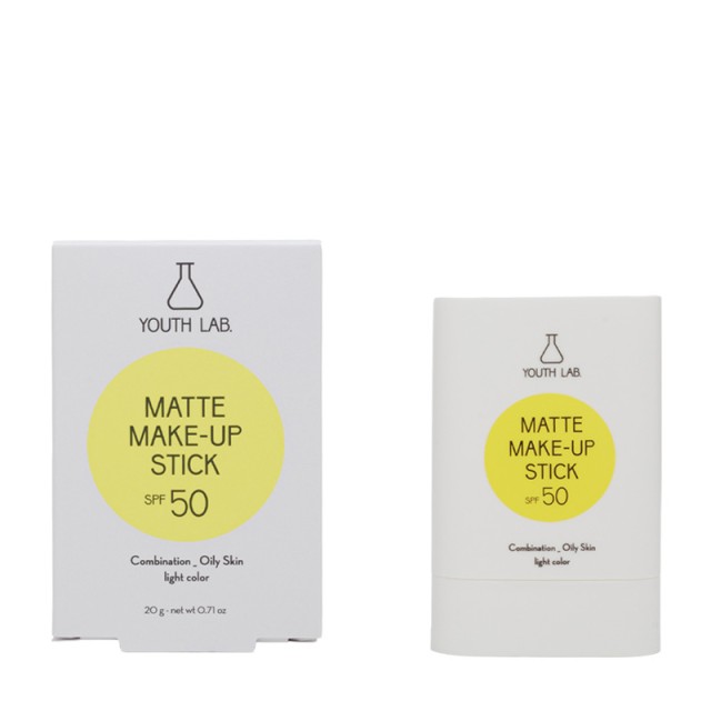 Youth Lab. Matte Make-Up Stick Light SPF50 Aντηλιακό Στικ Προσώπου,...