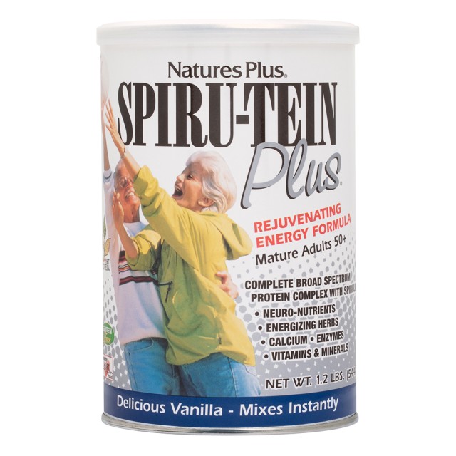 Natures Plus Spiru-Tein Plus Shake Βανίλια Φόρμουλα για Υπερήλικες, 544gr