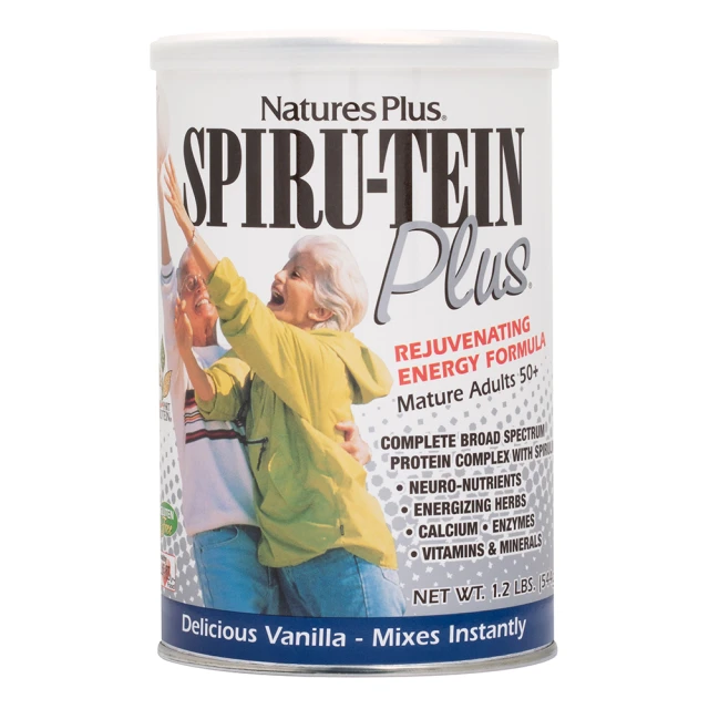 Natures Plus Spiru-Tein Plus Shake Vanilla Formula for Seniors,...
