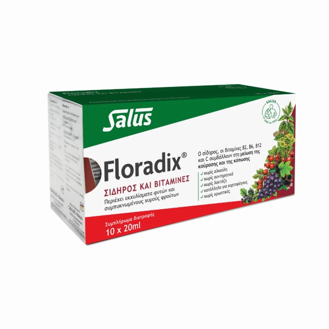 Power Health Floradix Συμπλήρωμα Διατροφής για Τόνωση, 10x20ml