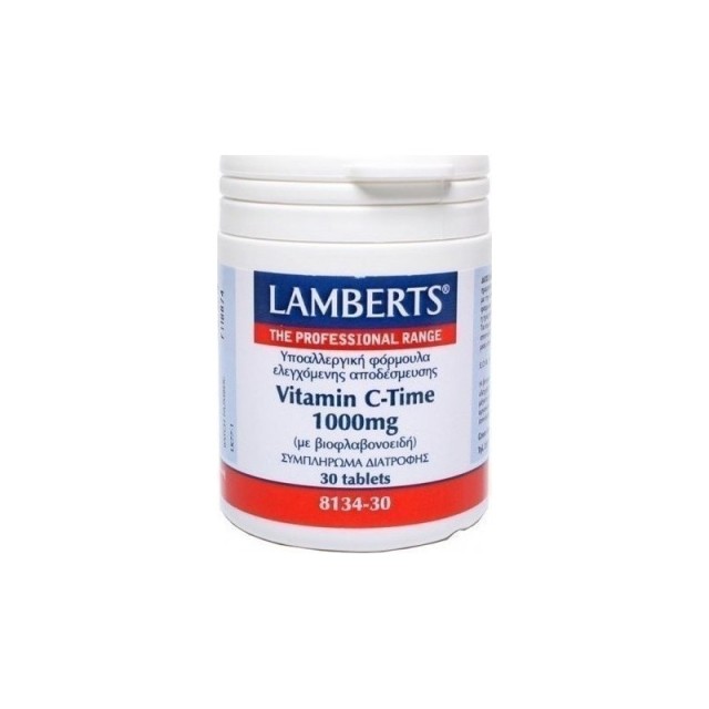 Lamberts Vitamin C Time Release Συμπλήρωμα Διατροφής με Βιταμίνη C ...