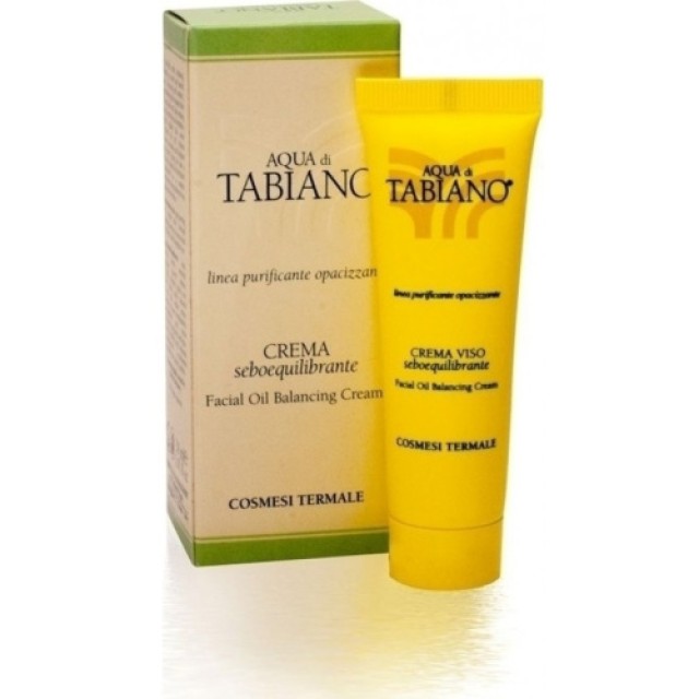 Aqua Di Tabiano Crema Seboequilibrante Facial Oil Balancing Cream Σμηγματορυθμιστική Κρέμα Προσώπου 30ml, 1 τεμάχιο