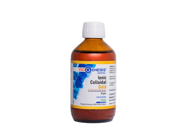 Colloidal Gold Ionic 10ppm Υψηλής Καθαρότητας Διάλυμα Κολλοειδούς Χρυσού, 250ml