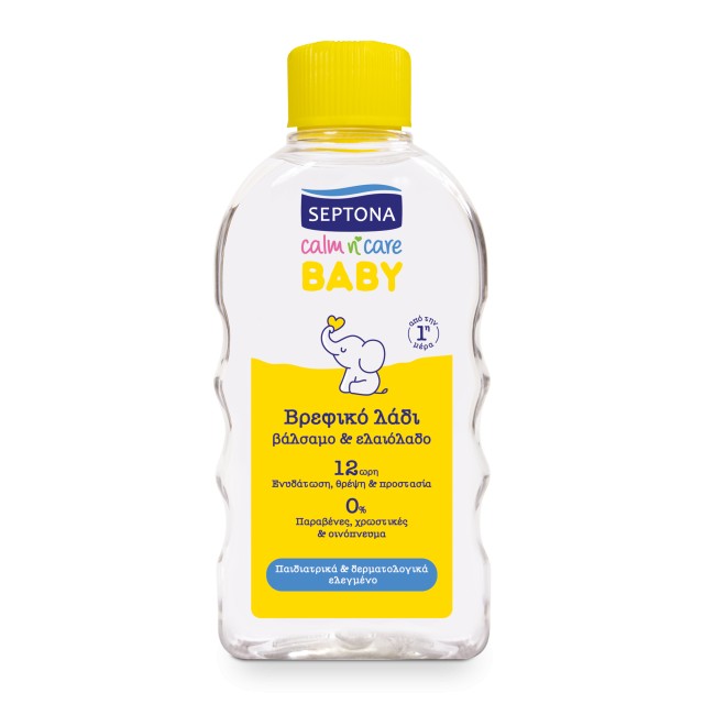 Septona Baby Calm & Care Βρεφικό Λάδι Με Βάλσαμο & Ελαιόλαδο, 200ml