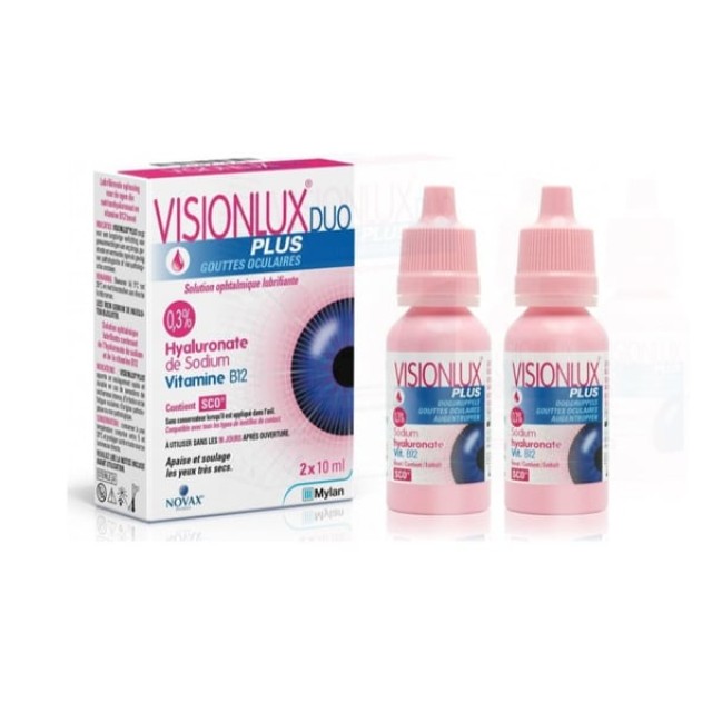 Novax Visionlux Duo Plus Lubrucating Eye Drops Οφθαλμικό Διάλυμα με...