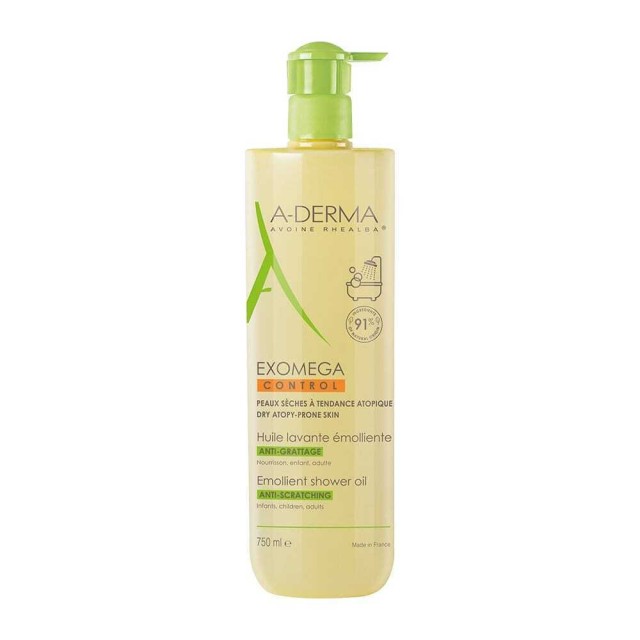 A-Derma Exomega Control Λάδι Καθαρισμού για το Πρόσωπο Κατάλληλο για Ατοπική Επιδερμίδα 750ml