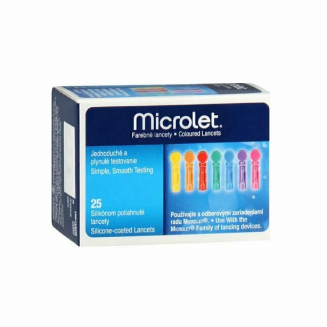 Bayer  Microlet Σκαρφιστήρες Πολύχρωμοι για τη Μέτρηση του Σακχάρου...