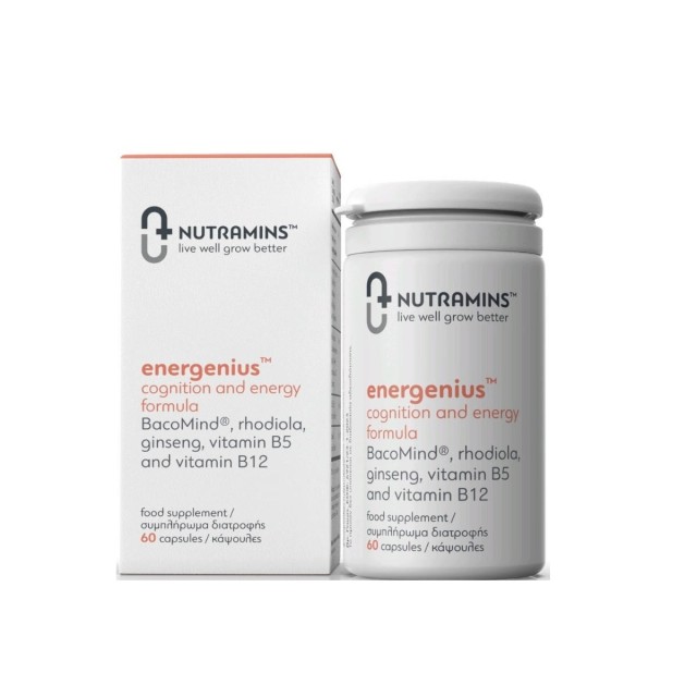 Nutramins Energenius Συμπλήρωμα Διατροφής για την Υγεία του Εγκεφάλου, 60caps