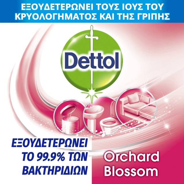 Dettol Orchard Blossom Απολυμαντικό Spray, 400ml