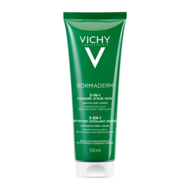 Vichy Normaderm 3 σε 1 Cleanser Απολέπιση - Καθαρισμός - Μάσκα Προσ...