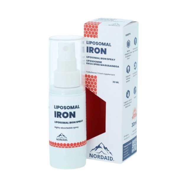 Nordaid Liposomal Iron Spray Συμπλήρωμα με Λιποσωμικό σίδηρο σε Μορφή Σπρέι, 30ml