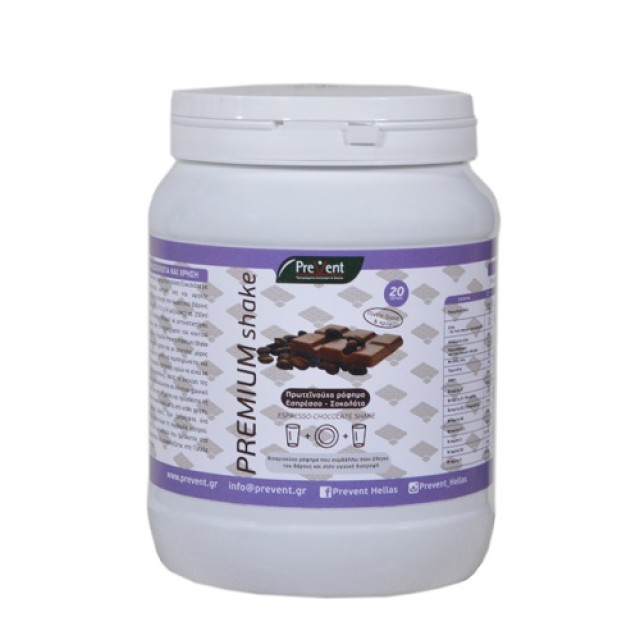 Prevent Premium Shake Πρωτεϊνούχο Ρόφημα Εσπρέσσο - Σοκολάτα, 430gr