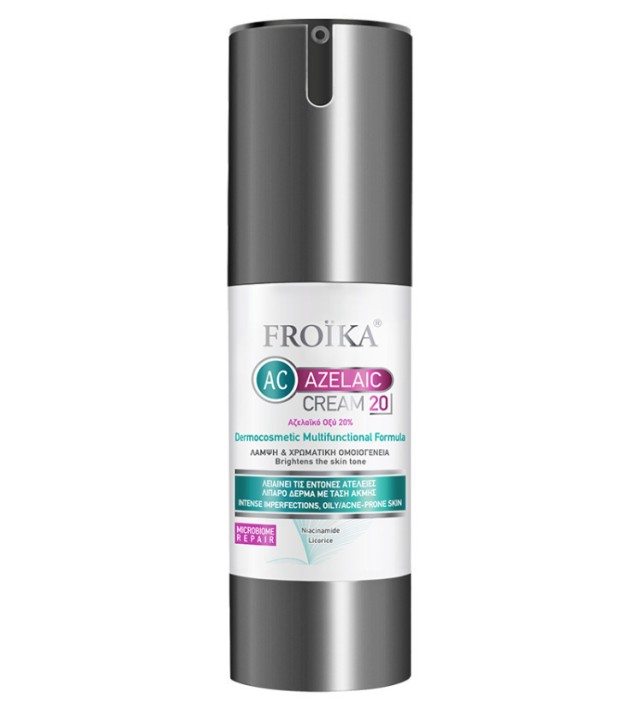Froika AC Azelaic Cream 20 Κρέμα Προσώπου με 20% Aζελαϊκό Oξύ, 30ml