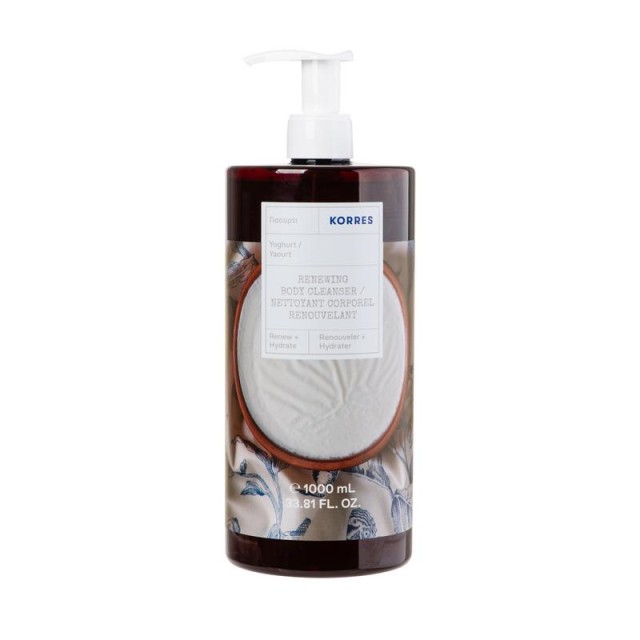 Korres Renewing Body Cleanser Αφρόλουτρο Γιαούρτι, 1000ml