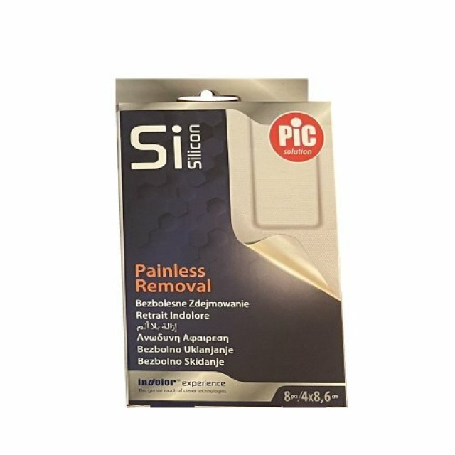 Pic Solution Αυτοκόλλητα Επιθέματα Painless Removal 8.6x4cm 8τμχ