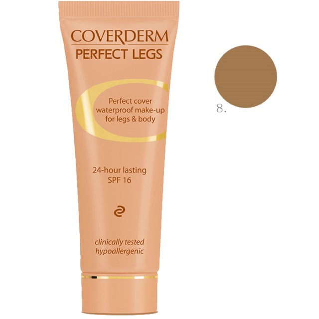 Coverderm Perfect Legs Waterproof SPF16 No.08, 50ml