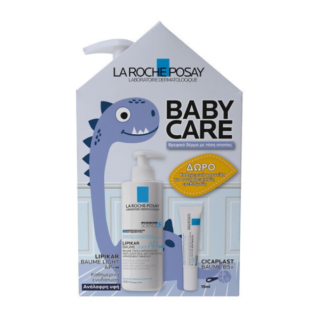 La Roche-Posay Lipikar Baume Light AP+M 400ml με δώρο balm κατά των ερεθισμών Cicaplast Baume B5+ 15ml