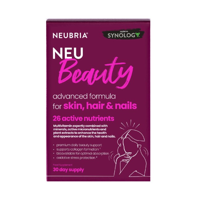 Neubria NEU Beauty Συμπλήρωμα Διατροφής για Υποστήριξη της Ομορφιάς, 30 Ταμπλέτες