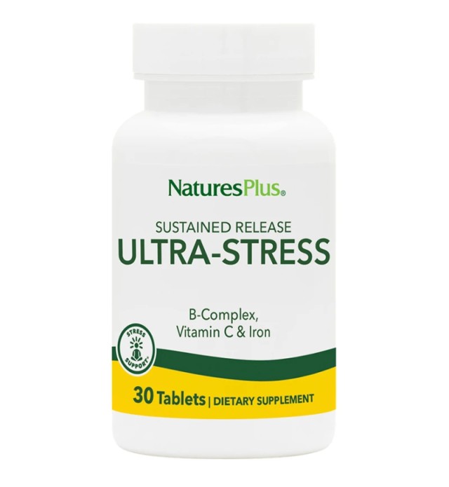 Natures Plus Ultra Stress με Βιταμίνη C και Σίδηρο, 30 Ταμπλέτες
