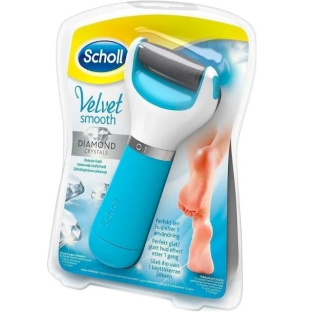 Scholl Velvet Smooth Diamond Crystals Ηλεκτρική Λίμα Ποδιών με Κρυσ...