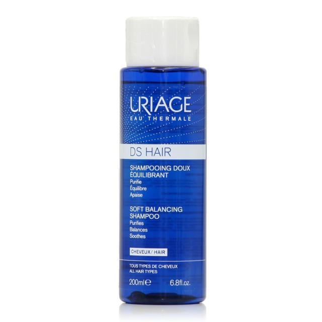 Uriage D.S Hair Soft Balancing Shampoo Απαλό Σαμπουάν Εξισορρόπησης 200ml