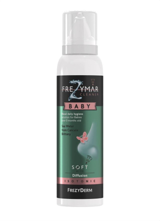 Frezyderm Frezymar Cleaner Baby Soft Αλόη Ρινικό Διάλυμα Για Βρέφη 0+ με Θαλασινό Νερό, 120ml