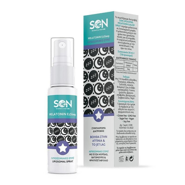 Science of Nature Melatonin Ezsleep Liposomal Spray Συμπλήρωμα για τον Ύπνο, 30ml