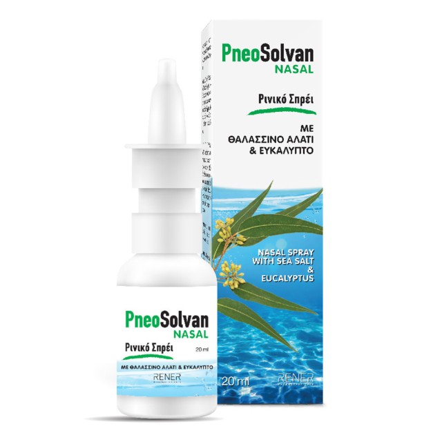 Rener Pneosolvan Nasal Spray Ρινικό Σπρέι Με Θαλασσινό Νερό & Ευκάλυπτο, 20ml