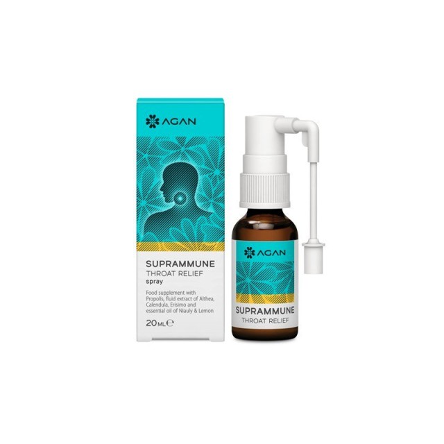 Agan Suprammune Throat Relief Spray Φυσική προστασία και αντιμετώπι...