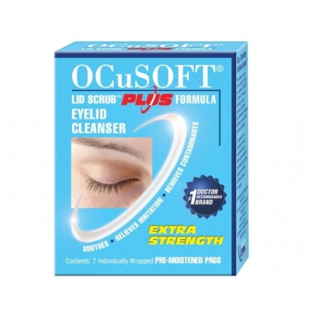 Ocusoft Pads Καθαριστικά Μαντηλάκια Βλεφάρων, 7 Τεμάχια