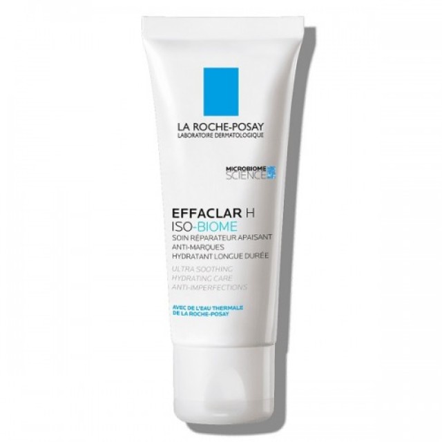 La Roche Posay Effaclar H Iso-Biome Ενυδατική Κρέμα Προσώπου για το Ευαισθητοποιημένο Λιπαρό Δέρμα, 40ml