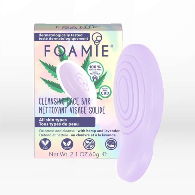 Foamie Face Bar - I Beleaf In You Μπάρα Καθαρισμού Προσώπου για Όλους τους Τύπους Επιδερμίδας, 60gr