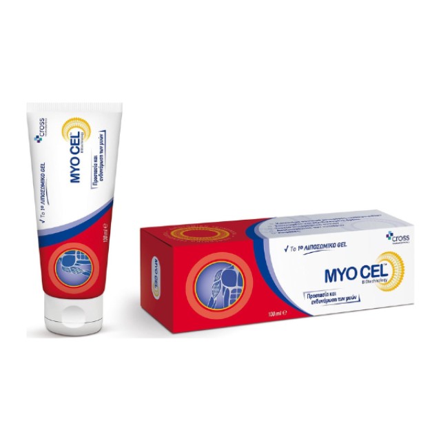 Cross Pharmaceuticals Myo Cel Λιποσωμιακό Gel για την Ανακούφιση των Μυών, 100ml